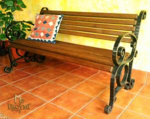 Kovaná lavica - záhradný nábytok (SL-05)