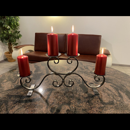 Adventný kovaný svietnik - veľký (SV/21)