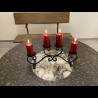 Adventný kovaný svietnik - veľký čierny (SV/22)