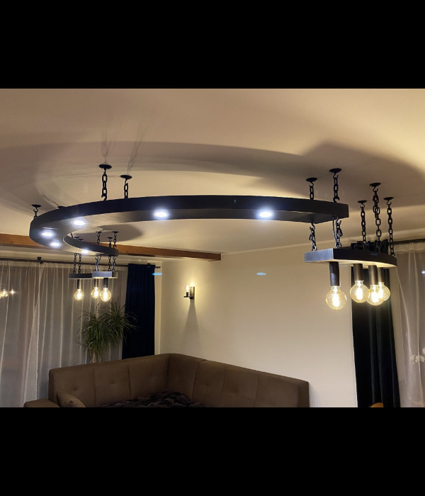 Dizajnová nástenná lampa - moderné kované svietidlo  (SI2002)