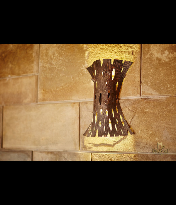 Kovaná lampa bočná KÔRA - exteriérové svietidlo (LB-31)
