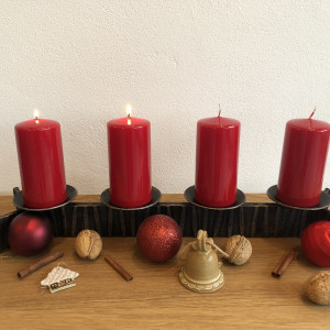 Adventný kovaný svietnik  (SV/29)