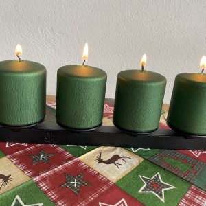 Adventný kovaný svietnik - vianočná dekorácia (SV/28)