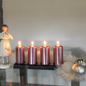 Adventný kovaný svietnik - vianočná dekorácia (SV/28)