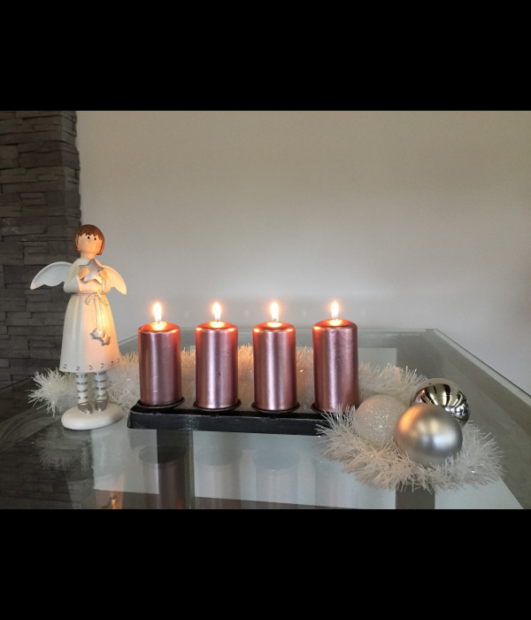 Adventný kovaný svietnik - vianočná dekorácia (SV/28)