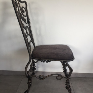 Chaise en fer forgé – RACINE - meubles de luxe