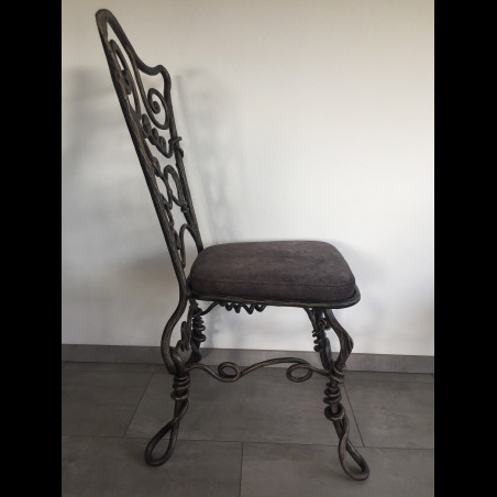 Chaise en fer forgé – RACINE - meubles de luxe