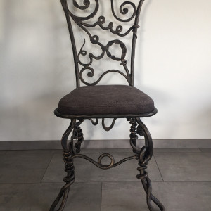 Chaise en fer forgé – RACINE - meubles de luxe