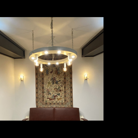 Dizajnová nástenná lampa - moderné kované svietidlo