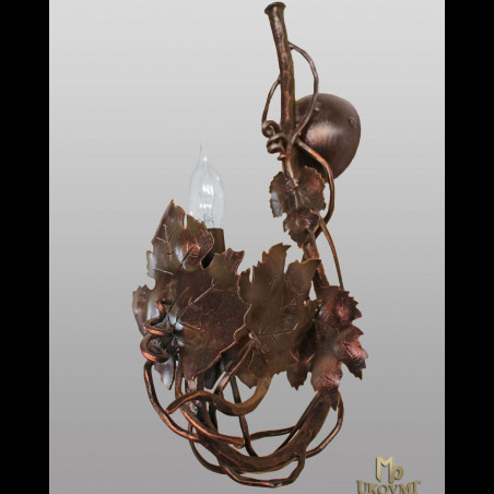 A  wall wrought iron lamp  - Vine