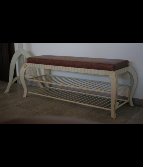 wrought iron shoe rack