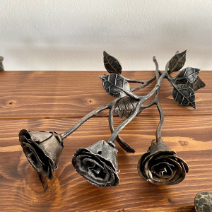 A wrought iron rose