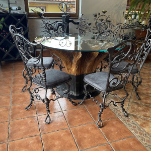 Chaise en fer forgé – RACINE - meubles de luxe