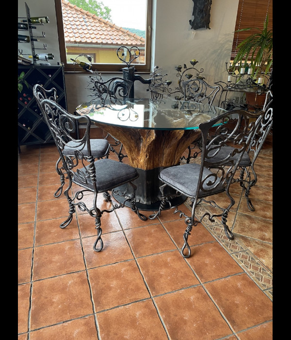 Chaise en fer forgé – RACINE - meubles de luxe