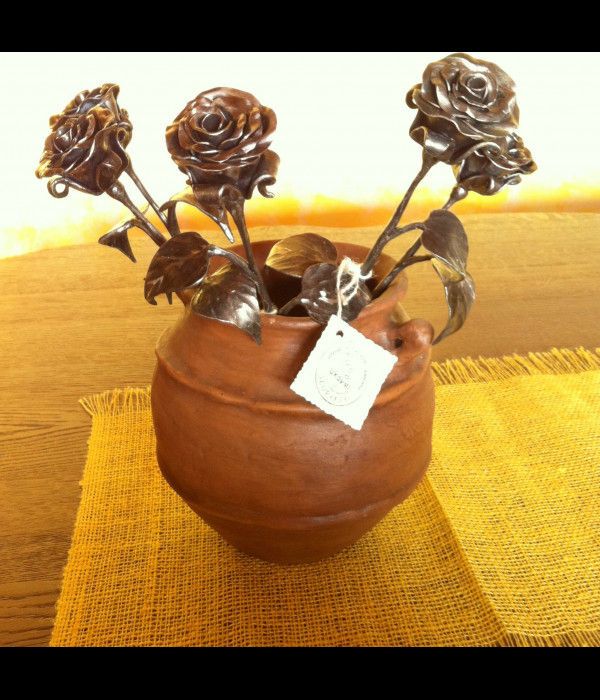 A wrought iron rose