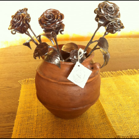 A wrought iron rose