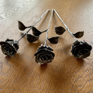 La rose en fer forgé