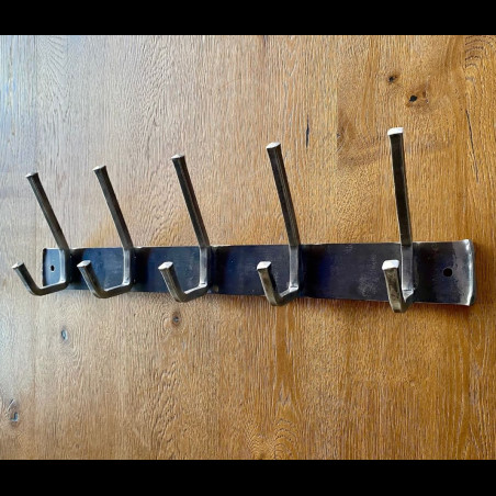 Forged angular clothes-hook