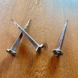 Large forged nails - historical design