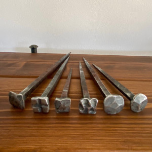 Large forged nails - historical design