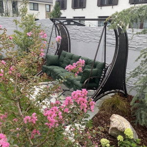Banquette de jardin en fer forgé