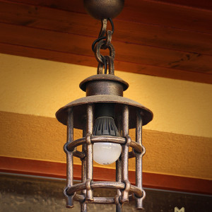 Suspension en fer forgé KLASIK T – luminaire d’extérieur (SE5002)