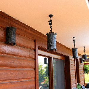 Kovaná bočná lampa - exteriérové svietidlo
