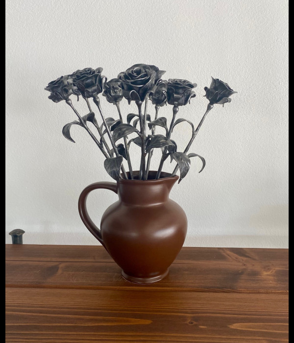 A wrought iron rose