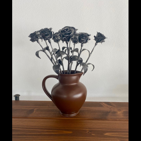 A wrought iron rose