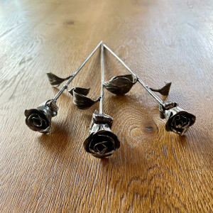 A wrought iron little rose