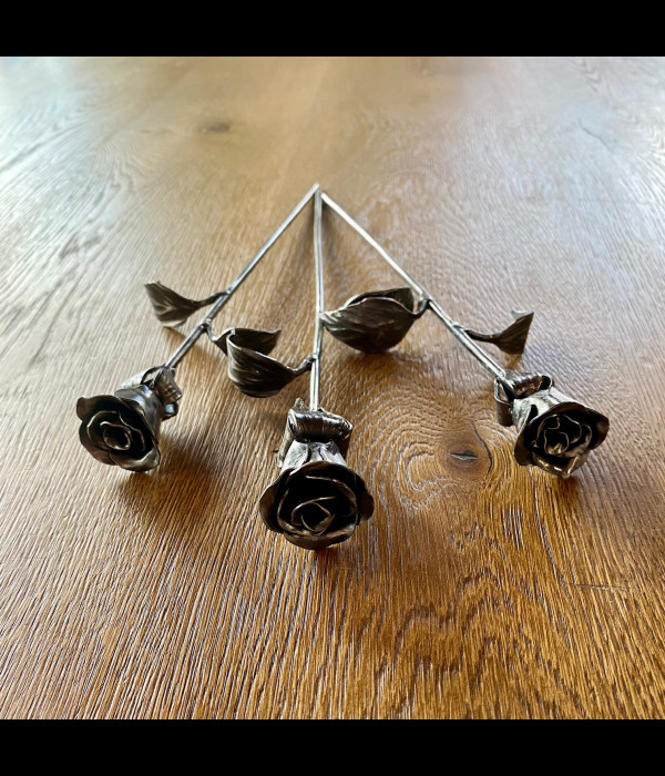 A wrought iron little rose