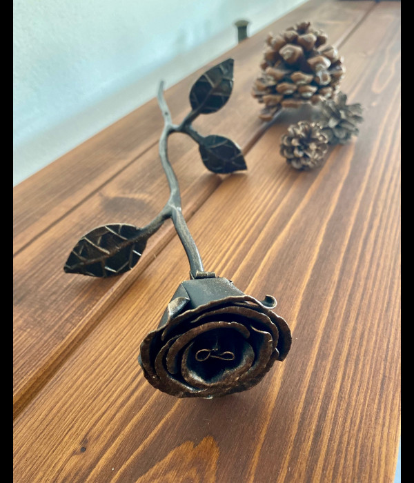 A wrought iron rose