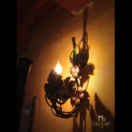 Nástenná kovaná lampa - VINIČ - interiérové svietidlo (SI0202)