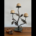 Forged candle holder - Oak Branch