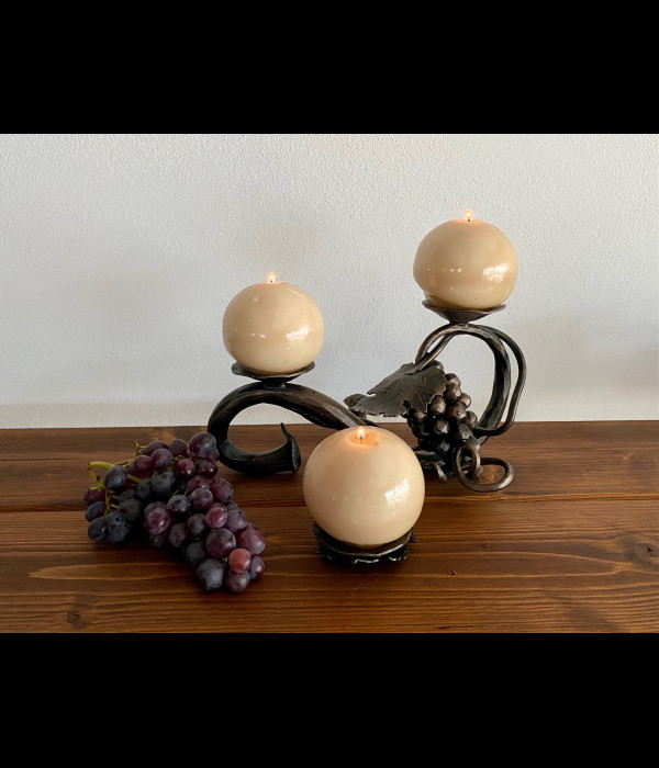 Forged candle holder - Grapevine