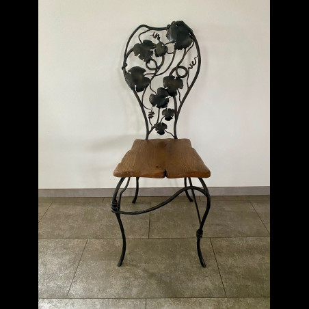 A wrought  iron chair Grapes - luxury furniture (NBK-24)