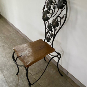 A wrought  iron chair Grapes - luxury furniture (NBK-24)