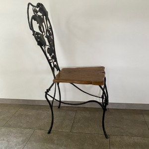 A wrought  iron chair Grapes - luxury furniture (NBK-24)