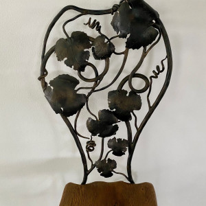 A wrought  iron chair Grapes - luxury furniture (NBK-24)