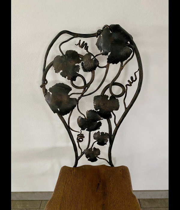 A wrought  iron chair Grapes - luxury furniture (NBK-24)