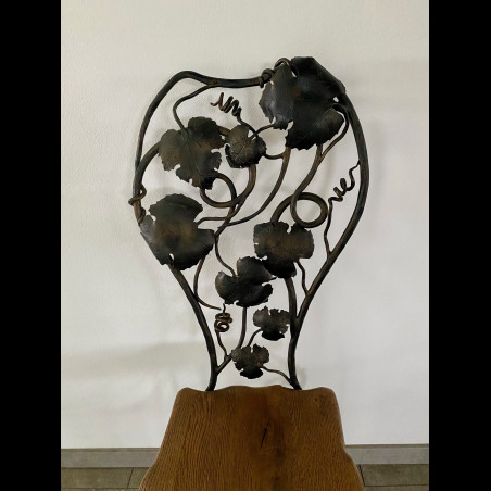 A wrought  iron chair Grapes - luxury furniture (NBK-24)