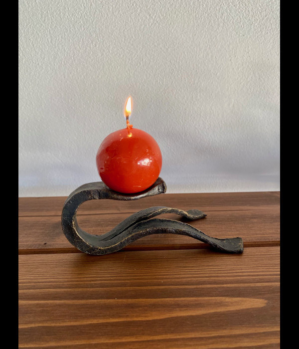 Forged candle holder