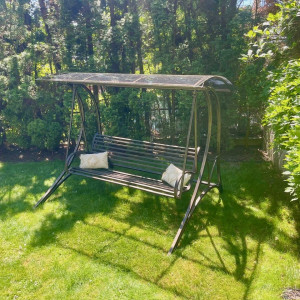 A rocking bench - garden furniture