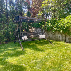 A rocking bench - garden furniture