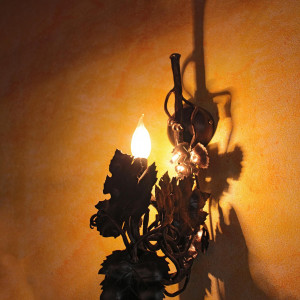 Applique murale en fer forgé – VIGNE avec GRAPPE