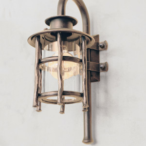 Kované nástenné svietidlo BABIČKA - exteriérová lampa (SE5011)