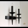 Historické nástenné svietidlo - ANTIK - kovaná lampa 2 - sviečková (SI0802)