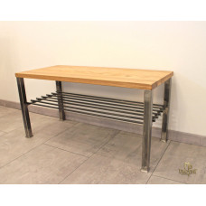 Wrought-iron angular shoe-rack – modern furniture for the hallway (NBK-204)