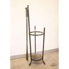 A wrought-iron umbrella stand with a forged shoehorn (DPK-78)