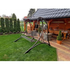 A garden swing - a hand-forged rocking bench - (NBK-72)